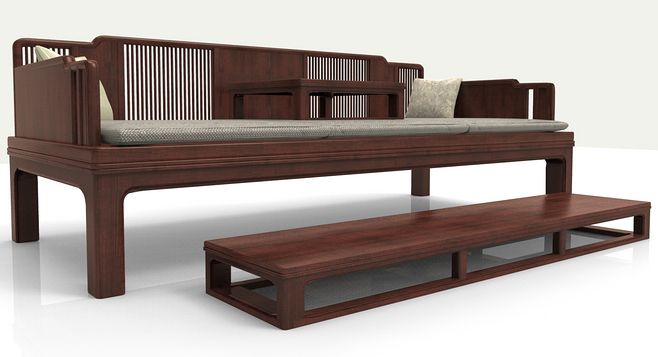 新中式家具源系列 羅漢床與邊柜的原創(chuàng)設(shè)計(jì)之美